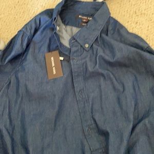 Micheal kors Denim shirt slim fit XL